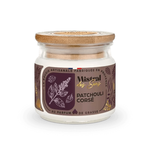 Bougie parfumée Patchouli corsé - Sensaura