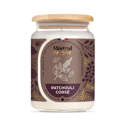 Bougie parfumée Patchouli corsé - Sensaura