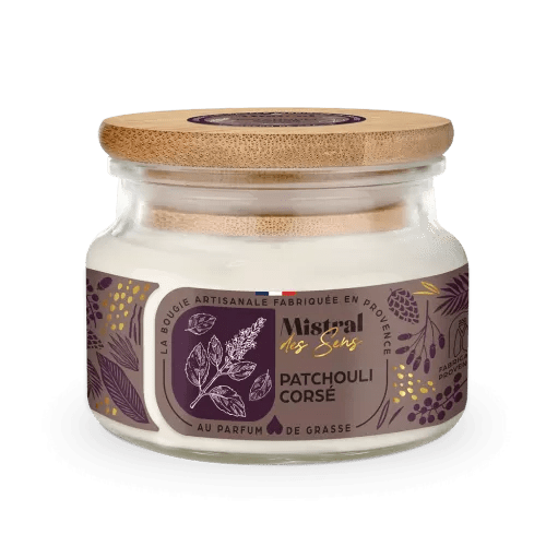 Bougie parfumée Patchouli corsé - Sensaura