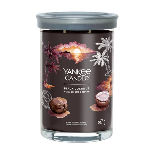 Noix de coco noire - Grande Bougie Gobelet - Sensaura