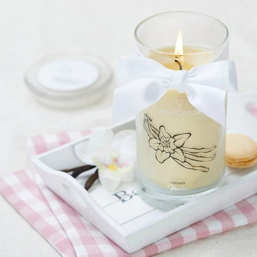 Bougie Bijou - Creamy Vanilla - Boucles d'Oreilles - Sensaura