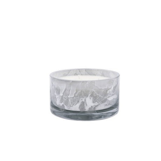 Bougie Blanc Argent - Fleur de Coton 660g - Sensaura
