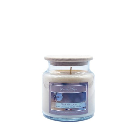Bougie Cire Colorée Fleur de Coton 145g - Sensaura