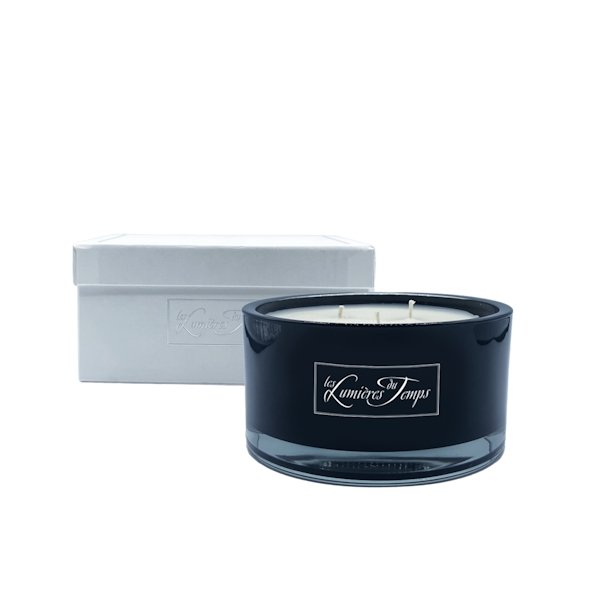 Bougie Luxe Ambre Noire 660g - Sensaura