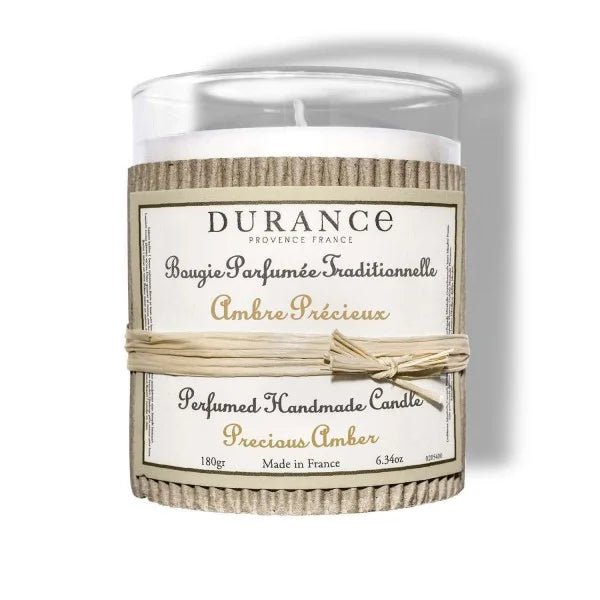 Bougie parfumée traditionnelle 180 gr Ambre Précieux - Sensaura