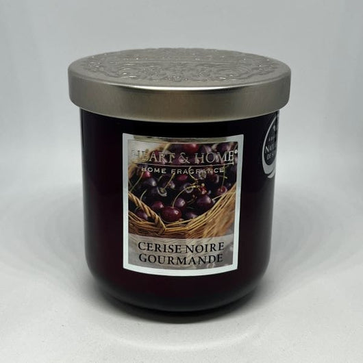 Bougie Petite Jarre Cerise Noire Gourmande - Sensaura