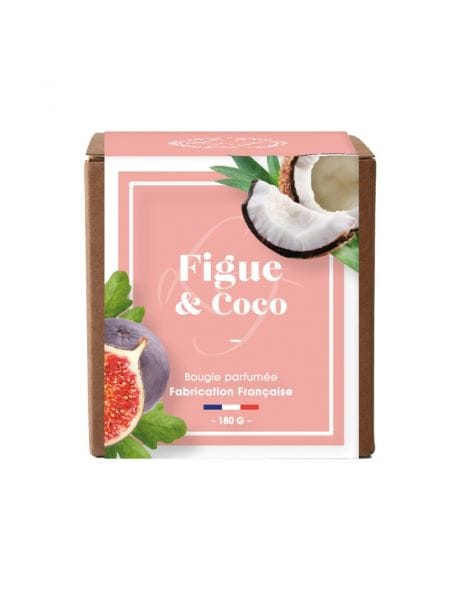 Bougie Végétale 180g - Figue & Coco - Sensaura