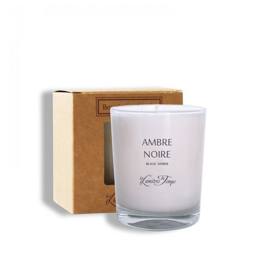 Bougie Végétale Ambre Noire 180g - Sensaura