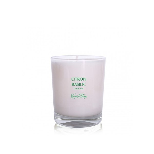 Bougie végétale Citron & Basilic 180g - Sensaura