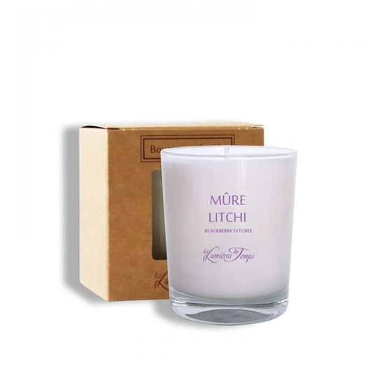 Bougie Végétale Mure Litchi 180g - Sensaura