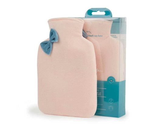Bouillotte avec housse velours 1L - Pêche - Sensaura