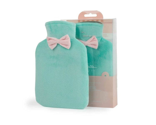 Bouillotte avec housse velours 1L - Vert menthe - Sensaura