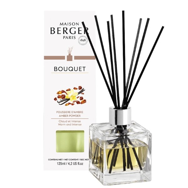 Bouquet parfumé Cube- Poussière d'Ambre - Sensaura