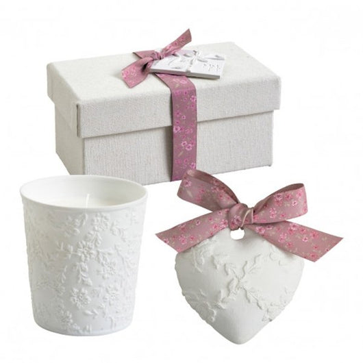 Coffret bougie parfumée Les présents de Mathilde - Rose Elixir - Sensaura
