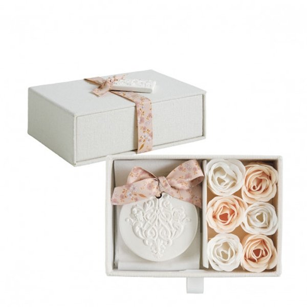 Coffret parfumé Roses éternelles Les présents de Mathilde - Secret de santal - Sensaura