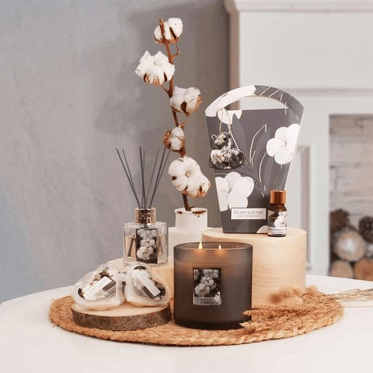 Fleur de Coton - Bougie Grande Jarre - Sensaura