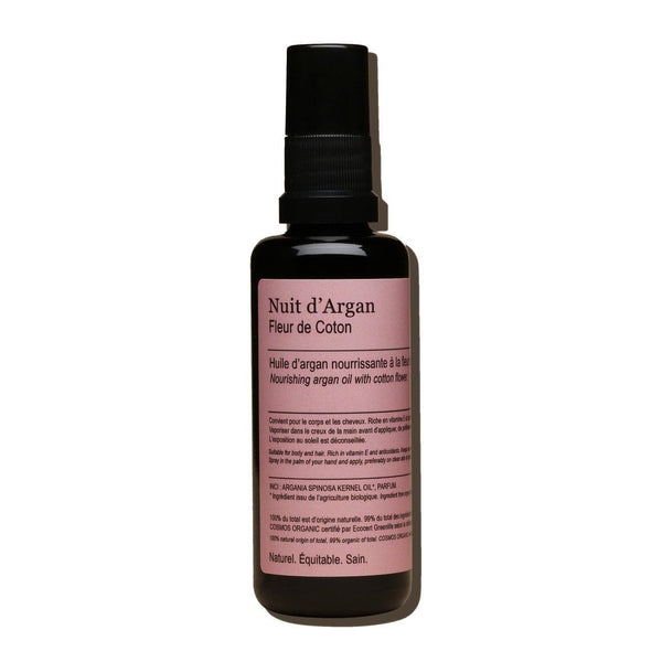 Nuit d'Argan - Huile d'Argan 50ml Fleur de Coton - Sensaura
