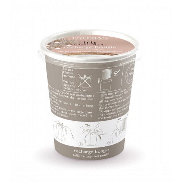 RECHARGE BOUGIES PARFUMÉES 170 g IRIS & CACHEMIRE - Sensaura