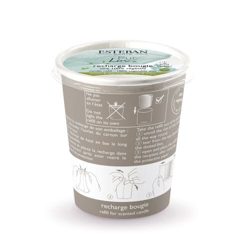 Recharge pour Bougie Parfumée - Pur Lin 180g - Sensaura