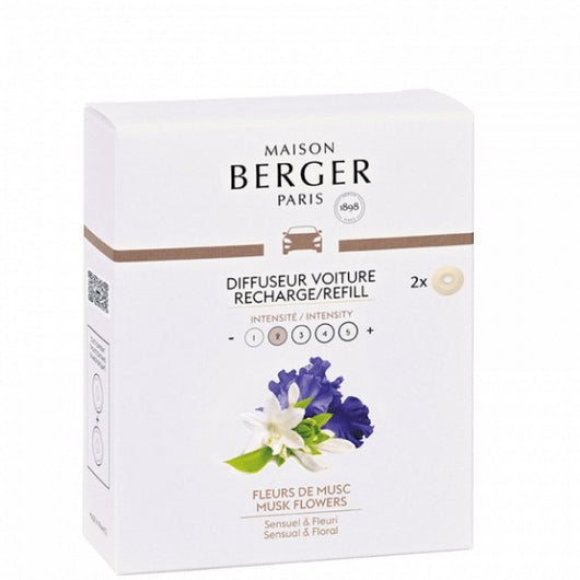 Recharges Diffuseur Voiture Fleurs de Musc - Sensaura